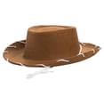 thumbnail image 4 of Childrens Brown Felt Cowboy Hat by Century Novelty by Century Novelty, brown, Size Small, 4 of 5