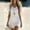 White, variant on BLTIBY Women's Mini Dresses Flowy Casual V Neck Loose Vacation Stylish Dress Loose Fit Short Sleeve Summer Dress Black XL