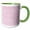 Green/White, variant on 3drose, Purple Blue Pink Gradient Arrows on Pink Pattern, 11oz Two-tone Blue Mug