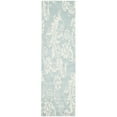thumbnail image 4 of SAFAVIEH Soho Logan Floral Wool Area Rug, Blue/Ivory, 6' x 6' Square, 4 of 7