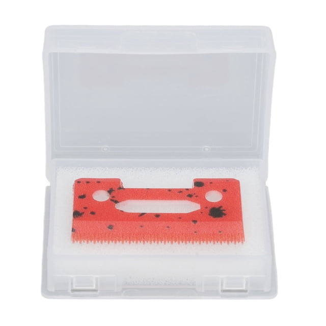 Lame de Tondeuse Électrique, Lame de Tondeuse en Céramique Rouge Lissante Résistance à la Chaleur Rasage Rapide 49 Pcs Dents de Remplacement pour Salon