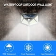 thumbnail image 2 of Solar Wall Motion Sensor 100 LEDs Outdoor Waterproof Solar Wall PIR Solar Powered Landscape Auto On/ Off for Fence Front Door Gate Balcony Yard Garden, 2 of 7