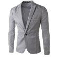 thumbnail image 1 of Men Business Formal Blazer Coat Casual Slim Fit Suit Jacket, 1 of 3