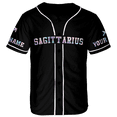 thumbnail image 2 of Lotusprinthandmade Personalized Name Sagittarius Zodiac Baseball Jersey XS-5XL Multicolor, birthday gift, sagittarius shirt, sagittarius shirt women, sagittarius zodiac shirts, 2 of 5