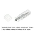 thumbnail image 4 of Uxcell 44x5.4mm Craft Knife Blades, High Speed Steel Hobby Blades Set with Storage Case 25 Pack, 4 of 6