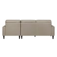 thumbnail image 6 of Lexicon Lewes 2-Piece Leather Match Sectional with Right Chaise in Latte, 6 of 8