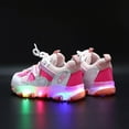 thumbnail image 7 of TOWED22 Girls Sneakers Boys Baby Luminous Children Sport Light Shoes Kids Bling Girls Baby Shoes Toddler Running Shoes(Pink,9.5), 7 of 7
