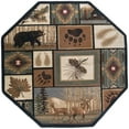 thumbnail image 3 of Nature Novelty 8' Octagon Multi-Color Polypropylene Indoor Area Rug, 3 of 5
