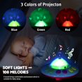 thumbnail image 2 of Móvil De Cuna Musical Para Bebé Con Juguetes Giratorios Colgantes Luces De Control Remoto Función De Proyector Caja De Música Sonajeros De Dibujos Animados Para Bebés Niño Niña 0-24 Meses Recién Nacid, 2 of 5