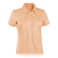 thumbnail image 1 of Monterey Club Women's Rosy Emboss Texture Golf Polo Shirt #2433, 1 of 2