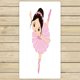 thumbnail image 1 of ABPHQTO Linda pequeña bailarina bailando toallas playa baño piscina Sprot viaje mano Spa toalla 75x140 cm, 1 of 1