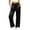 Black, variant on Tqcoqu Women's Satin Wide Leg Pajama Pants,Elastic High Waist Side Pockets Silky Loungewear Sleep Trousers,Black Women's S-XXXL