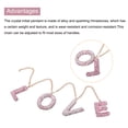 thumbnail image 4 of Encanto de carta de coche Bling, letra inicial J, adornos de cristal colgantes para el espejo retrovisor del coche, bolsas y tazas, rosa, 4 of 7