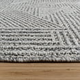 thumbnail image 6 of Malini Devyn Charcoal Gray Modern Geometric High-Low Area Rug, 8x10, 6 of 6