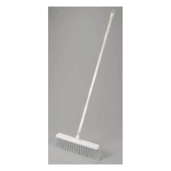 Remco 16 in Sweep Face Push Broom, Stiff, Synthetic, White 29205/6053