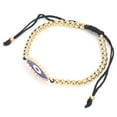thumbnail image 3 of Pulsera De Hilo Pulsera De Cuentas Pulsera De Ojo Turco Pulsera De Ojo Azul Con Cuentas Doradas Para Fiesta De Cumpleaños Para Cena Para Hombres Y Mujeres Para Boda ANGGREK Arte y Manualidades, 3 of 8