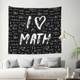 thumbnail image 2 of Bingfone Polyester Fabric Tapestry I Love Math Wall Hanging Tapestry,Daily Decorative Tapestry For Bedroom Living Room Dorm 60l X 51w Inches, 2 of 9