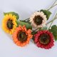 thumbnail image 5 of Nvzi 12 girasoles artificiales con tallos de 10 cm de seda a granel para decoración de bodas, hogares, jardines y fiestas al aire libre (amarillos), 5 of 5