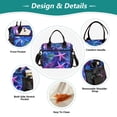 thumbnail image 3 of FORMRS Insulated Lunch Bag Unisex Large Capacity with Shoulder Strap, Neon Pink Starfish, 3 of 6
