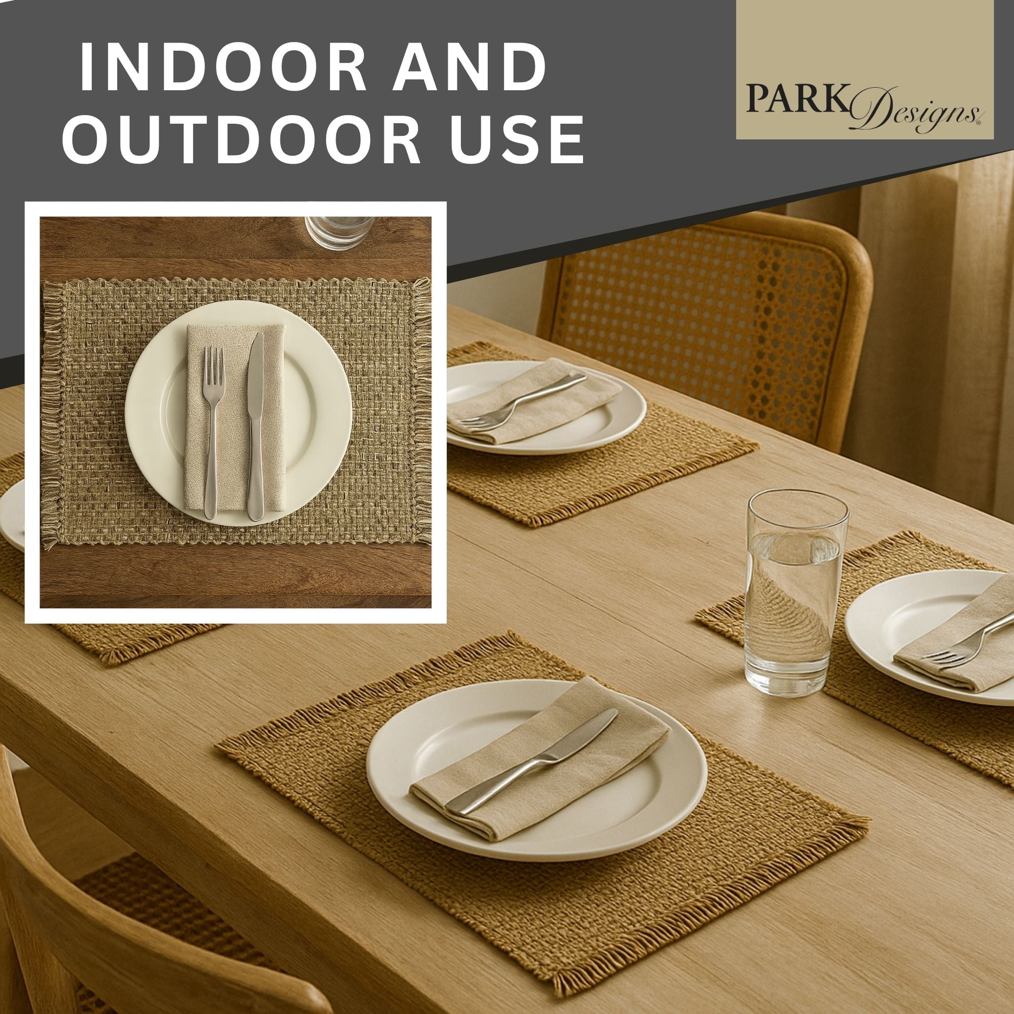 Park Designs Expresso Tweed Placemat Set of 4