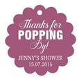 thumbnail image 1 of 100 PCS Personalized Baby Shower Favors Tags Custom Quote Thank You For Popping By Baby Shower Gift Hang Tags, 1 of 1