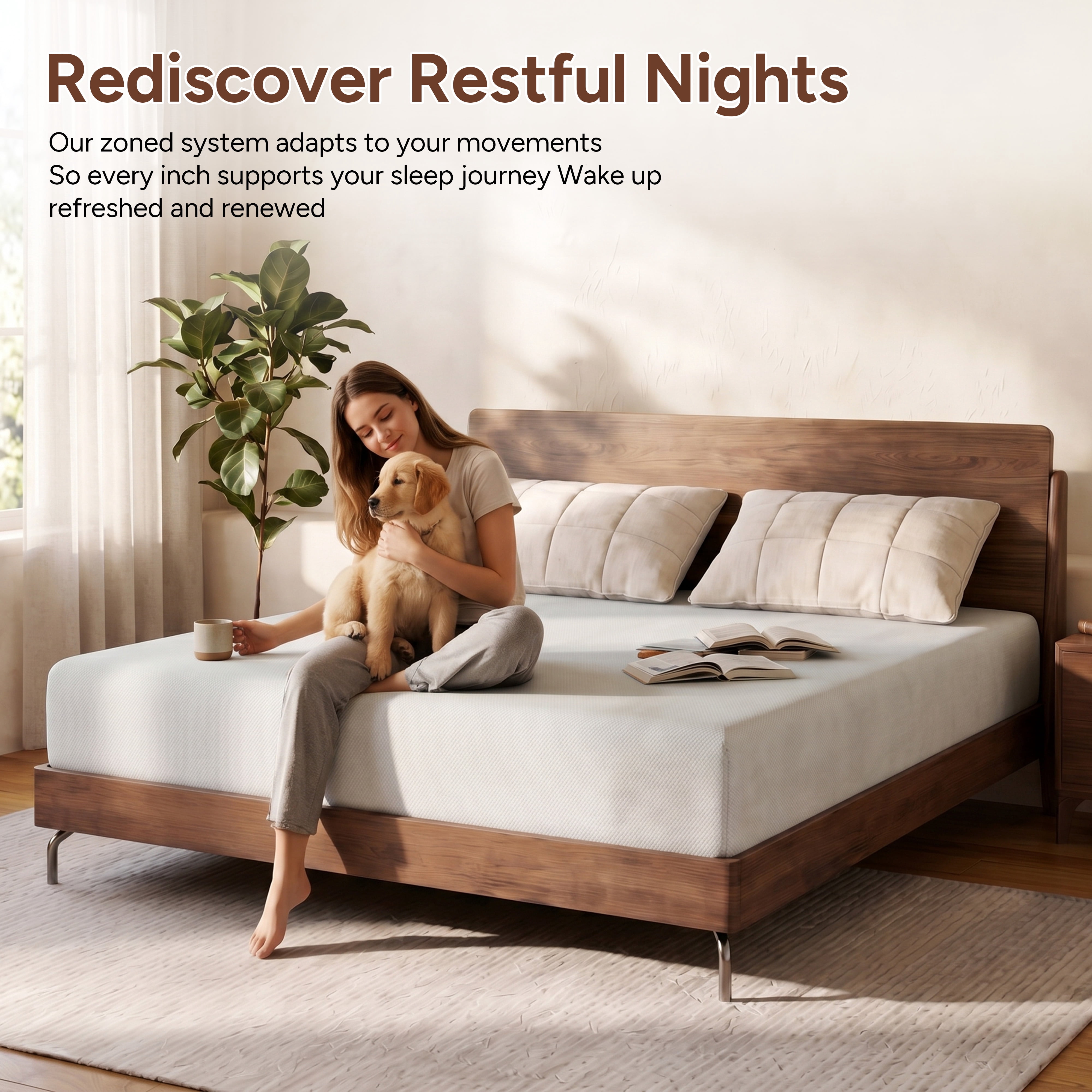 Zhovac 6 inch Memory Foam Mattress,Medium Firm Full size Mattresses in a box,CertiPUR-US,Adult