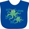 thumbnail image 3 of Inktastic My Aunt Loves Me Octopus Boys or Girls Baby Bib, 3 of 4