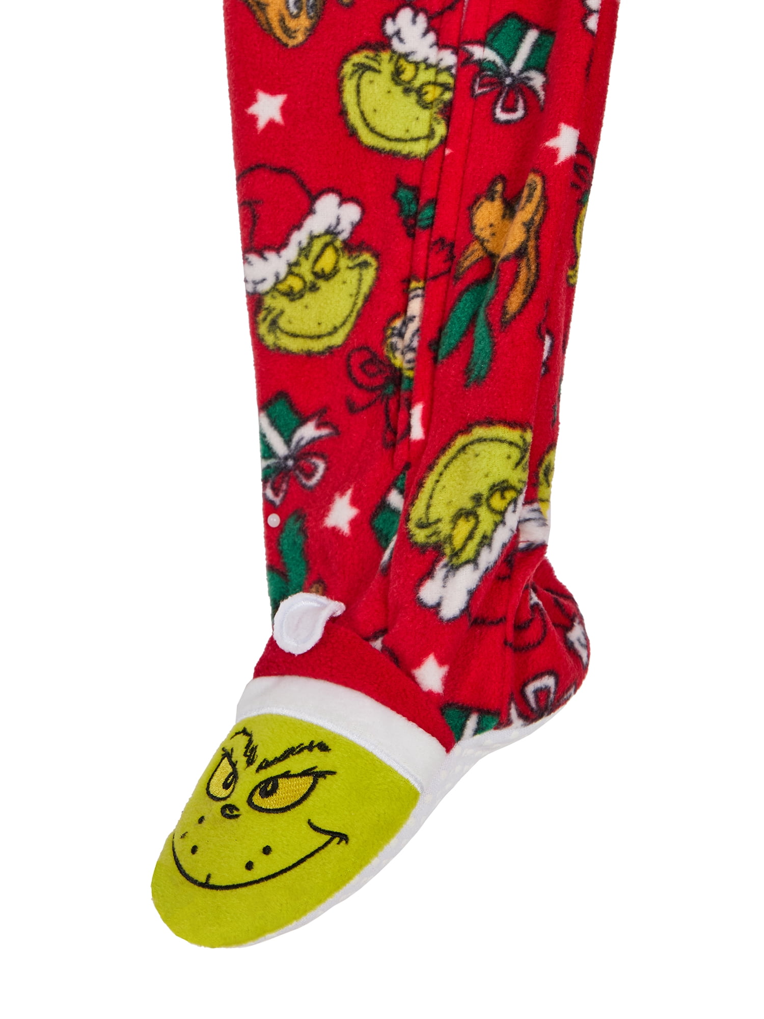 Grinch Toddler One-Piece Footed Blanket Sleeper, Sizes 12M-5T