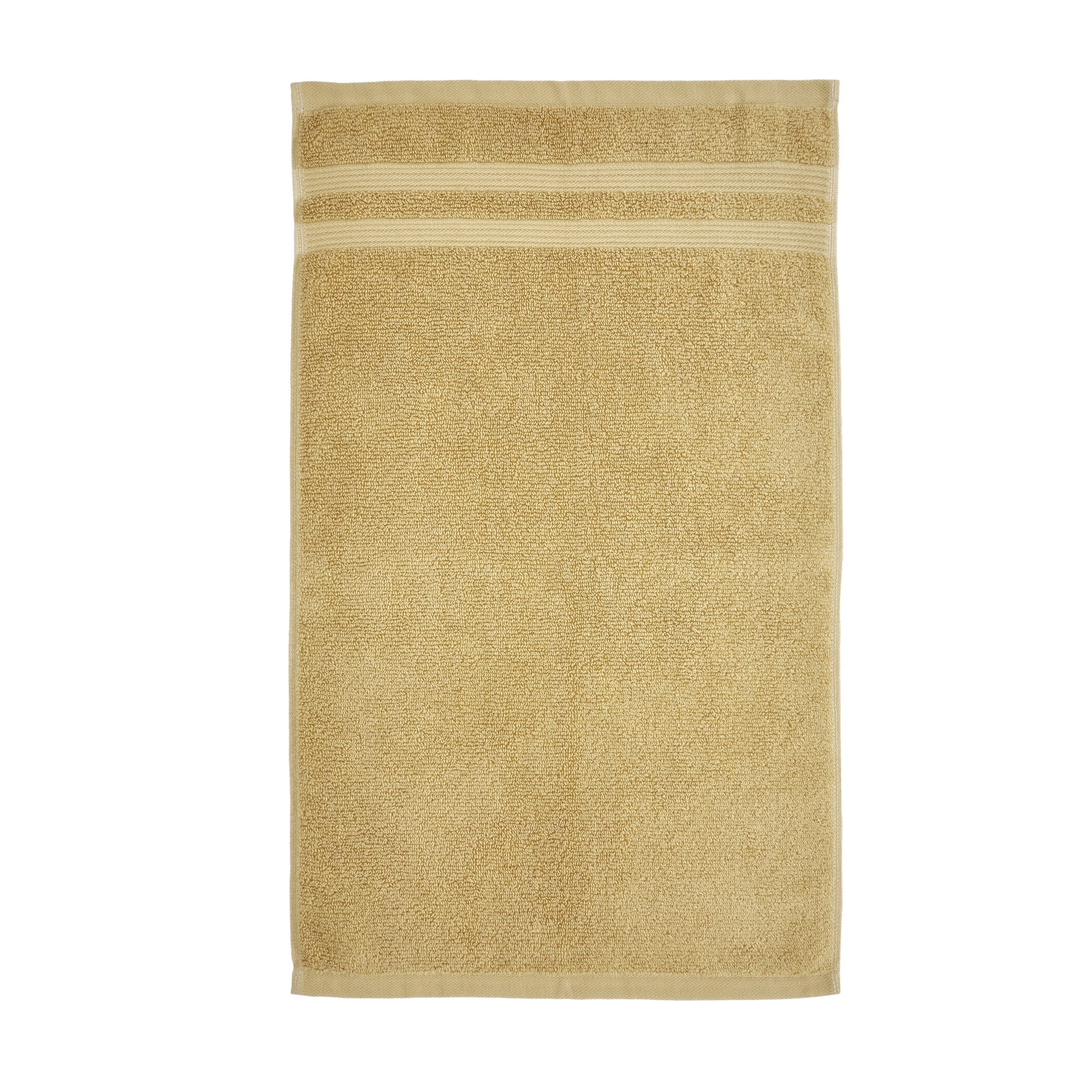 Mainstays Performance Cotton Hand Towel, Super Soft Quick Dry Fade Resistant, Solid Yellow