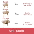 thumbnail image 6 of Covers For The Home Deluxe Elastic Edged Flannel Backed Vinyl Fitted Table Cover - Sunflower Pattern - Large Round - Fits Tables up to 45" - 56" (ETSF60), 6 of 8