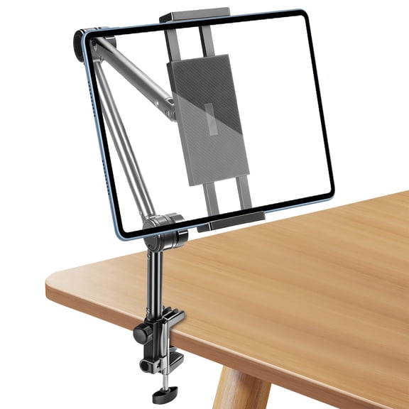 Tablet Holder Stand, EEEkit 360° Adjustable Long Arm Phone Mount, Lazy Bed Desk Mount Fit for iPad iPhone Samsung and 4–13" Devices