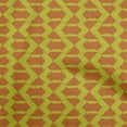 thumbnail image 1 of oneOone Cotton Poplin Orange Fabric Geometric Dress Material Fabric Print Fabric By The Yard 56 Inch Wide, 1 of 4