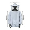 thumbnail image 4 of Siamese Beekeeping Suit Bee Clothes Half Jacket Bee-keeping Suit With Hat Bee-bite Protection For Agricultural Honey Keeping ,Ventilated Comfortable, 4 of 6