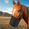thumbnail image 2 of Sac d'Alimentation pour Chevaux Réglable en Maille PVC Sac Équestre Alimentation Lente Sac d'Alimentation en Grains Noir, 2 of 9