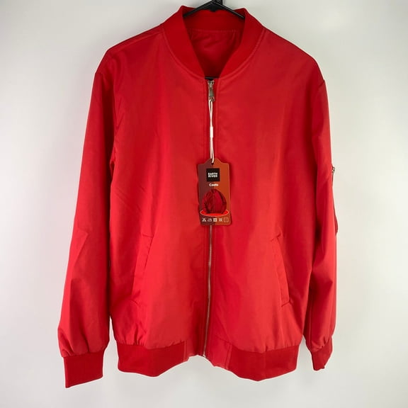 EARTH RIVER Coats,Men's Bomber Jacket Lightweight Casual Stylish Light Flight Jacket Windbreaker Varsity Jackets(L)