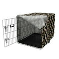 thumbnail image 3 of Bunny Dog Crate Cover, Eastern Concept Pattern with Beige Silhouette Rabbits Holding Flowers, Easy to Use Pet Kennel Cover Small Dogs Puppies Kittens, 7 Sizes, Dark Grey and Multicolor, by Ambesonne, 3 of 6