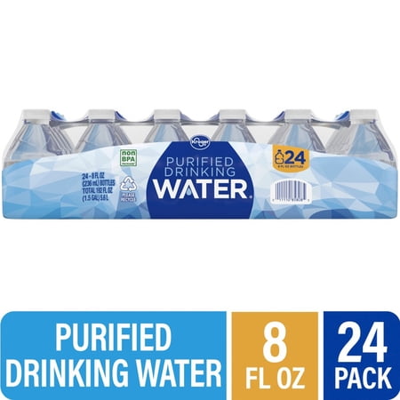 Kroger® Purified Mini Bottled Water 8 fl oz 24 PACK