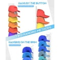 thumbnail image 4 of Livhil 2 Pack Hat Rack for Baseball Caps,  Hat Organizer Display Holder Hold Up to 18 Hats, White, 4 of 8