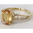 thumbnail image 2 of 2.3 Cts Natural Citrine and Diamond 14K Yellow Gold Woman Wedding Ring, 2 of 6