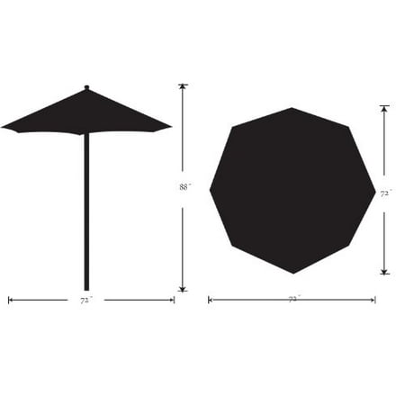 Oxford Garden 6 ft. Sunbrella Market Umbrella