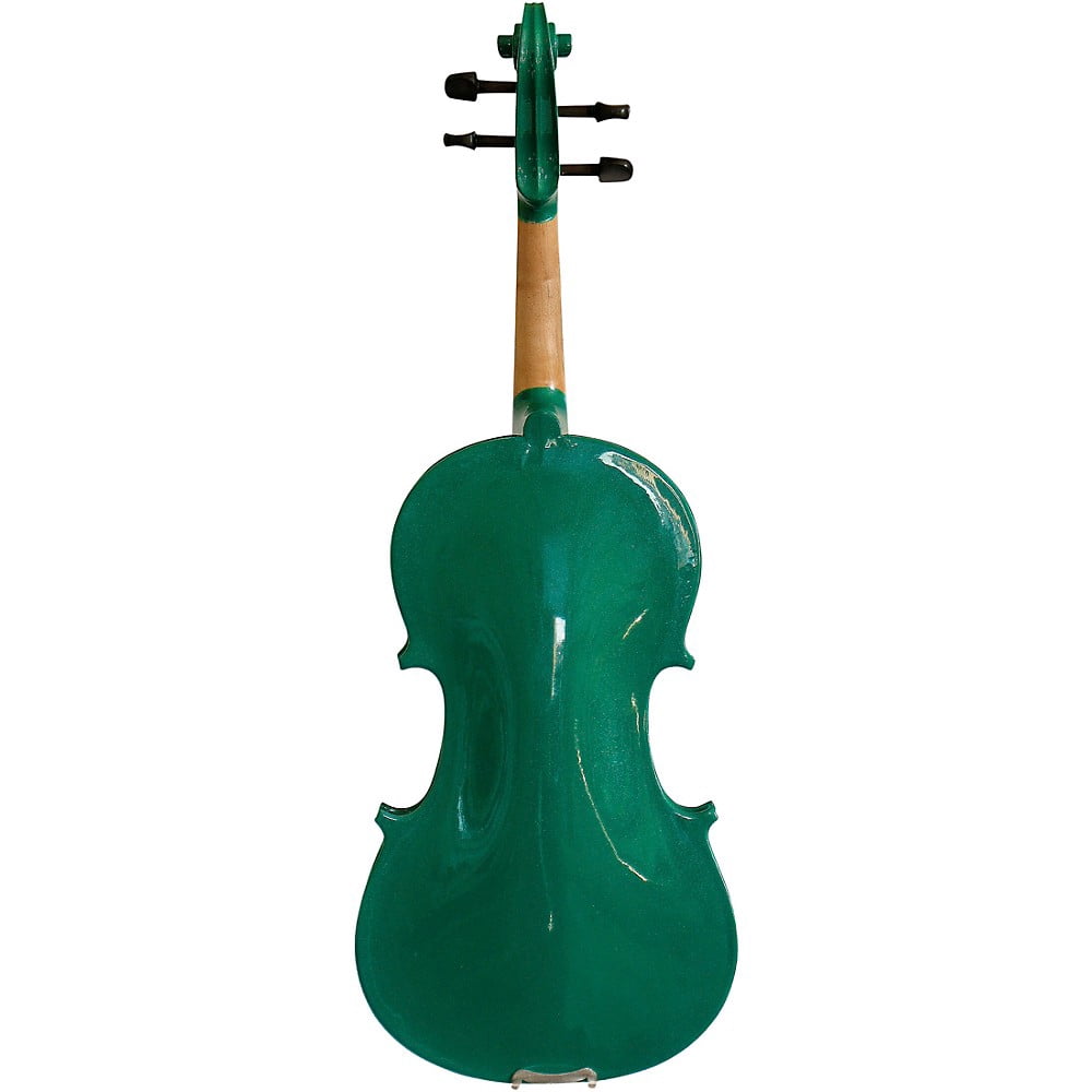 Tie Dye Violin w Brazilwood Bow Case Crystal Fine Tuners Rosin Strings Set Up