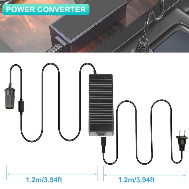 cigarette lighter to ac adapter walmart Ac to DC Converter 12V 10A 120w Car Cigarette Lighter Socket 110-240v to 12V Ac/dc Power Adapter, Black