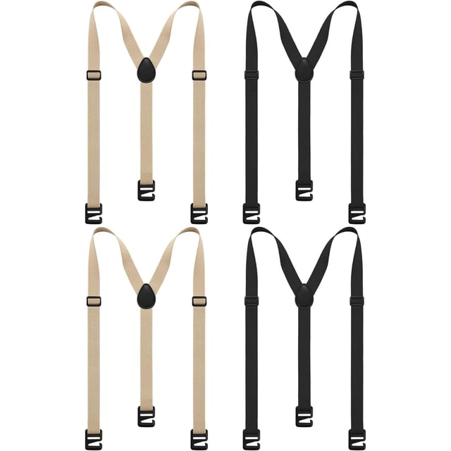 SUTENGDA 4 Pcs Bretelles Cachées pour Hommes Bretelles de Randonnée Adaptées aux Aéroports Bretelles Ajustables sous les Vêtements