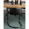 thumbnail image 2 of Moe's Home Collection Freeman Dining Chair Onyx Black Leather -Set Of Two, 2 of 8