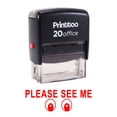 thumbnail image 1 of Printtoo Tampon en Caoutchouc Auto-Adhésif pour Bureau - Rouge, 1 of 1