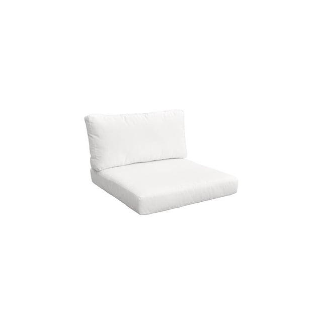 TK Classics Covers for Chair Cushions 4" Thick in Sail White