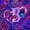 Purple B, variant on jejeloiu Butterfly Theme Monogram J Twin Sheet Sets For Girls,Purple Neon Initial Art Bedding For Kids,3-Piece