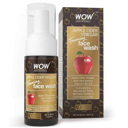 WOW Apple Cider Vinegar Foaming Face Wash 100mL - Acne Pore
