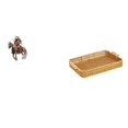 thumbnail image 1 of Letrero de escritorio Home Knight, adorno acrílico de caballero, cesta de almacenamiento tejida, decoración de estante hecha a mano, ideal para el, 1 of 8