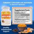 thumbnail image 2 of Truthentics Turmeric Curcumin with Bioperine and Omega-3 Fish Oil, 1440mg, 60 Count Each, 2 of 12